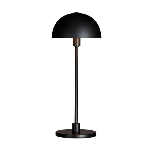 Vienda Mini Table Lamp In Black With Black Shade