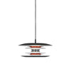 Diablo 300 Single Metal Pendant in White & Glossy Red