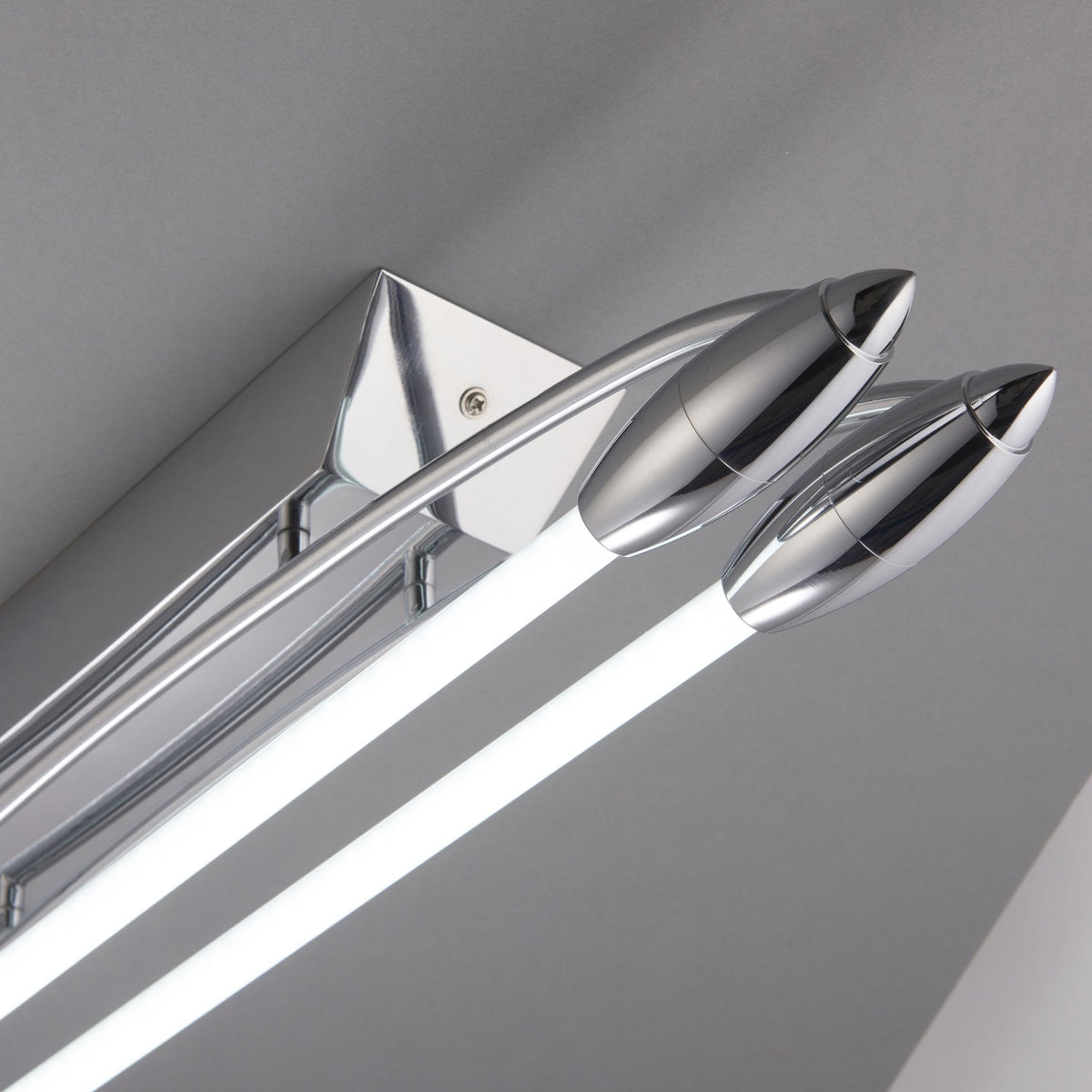 Harper LED Small Flush Ceiling Light in Chrome