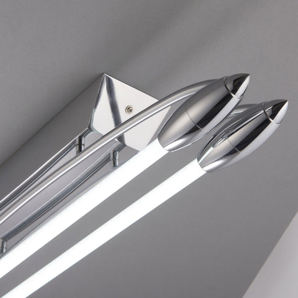 Harper LED Small Flush Ceiling Light in Chrome