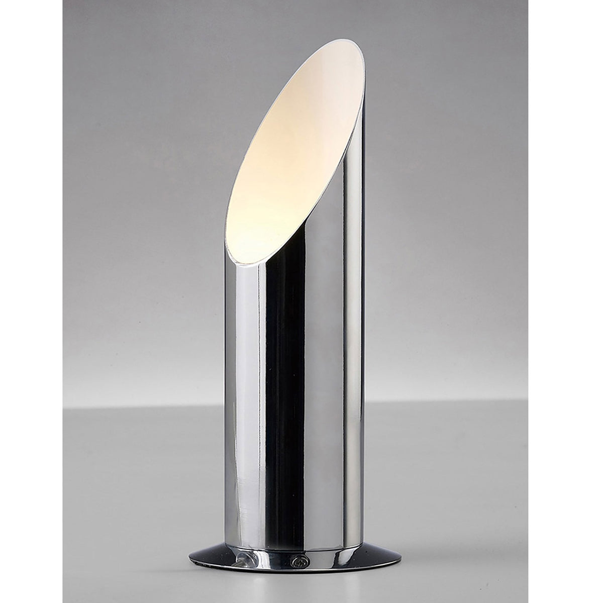 Indio Uplighter Table Lamp in a Polished Chrome Finish