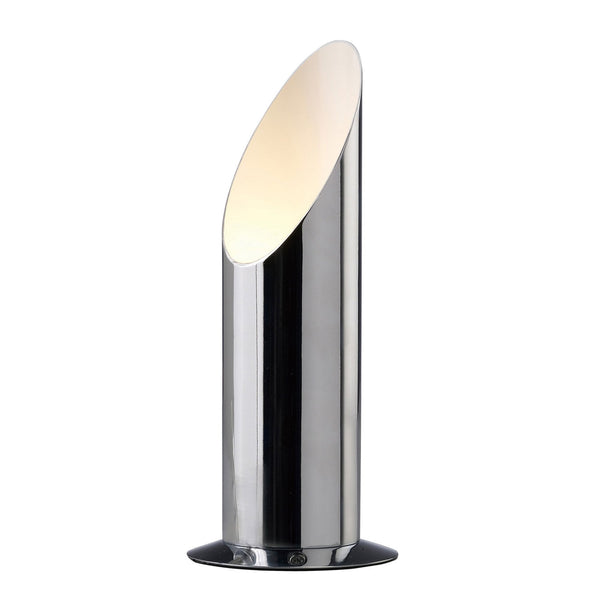 Indio Uplighter Table Lamp in a Polished Chrome Finish
