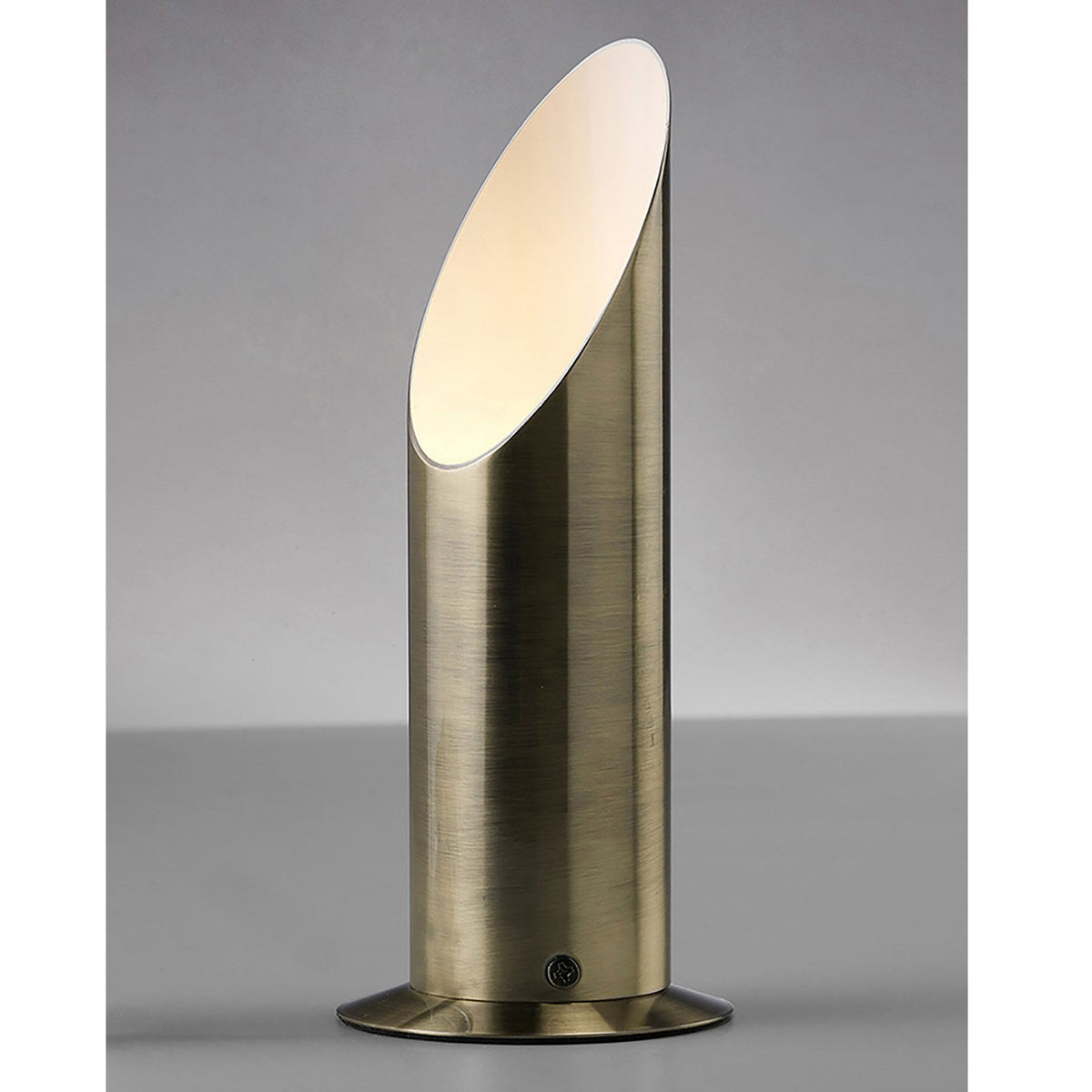 Indio Uplighter Table Lamp in an Antique Brass Finish