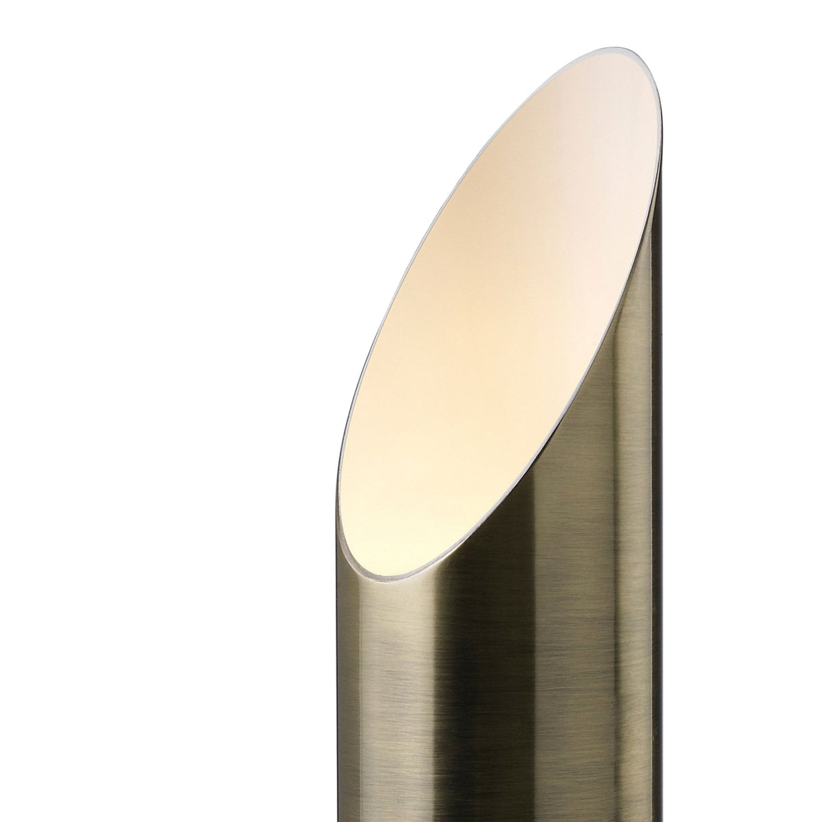 Indio Uplighter Table Lamp in an Antique Brass Finish