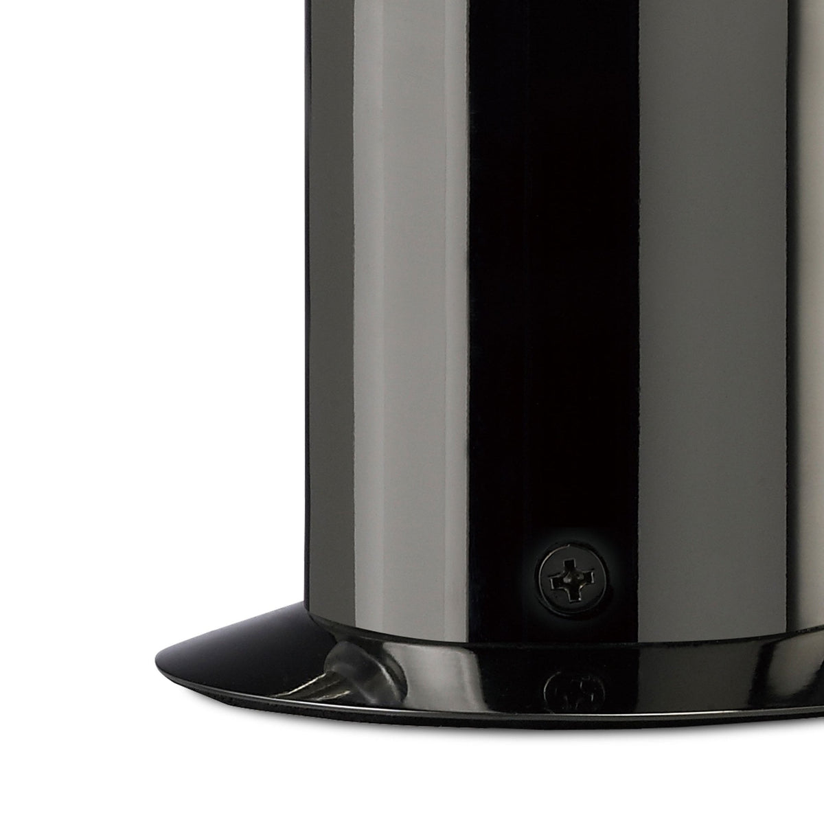 Indio Uplighter Table Lamp in a Black Chrome Finish