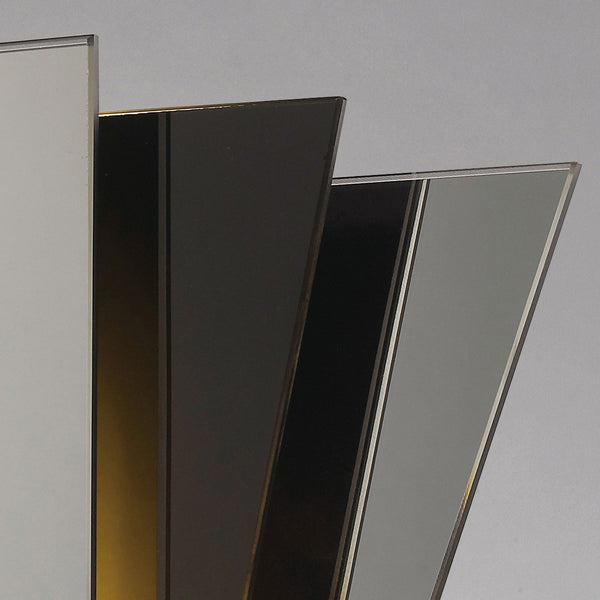 Atlantis Art Deco Glass Wall Light in Chrome Black & Mirror Finish