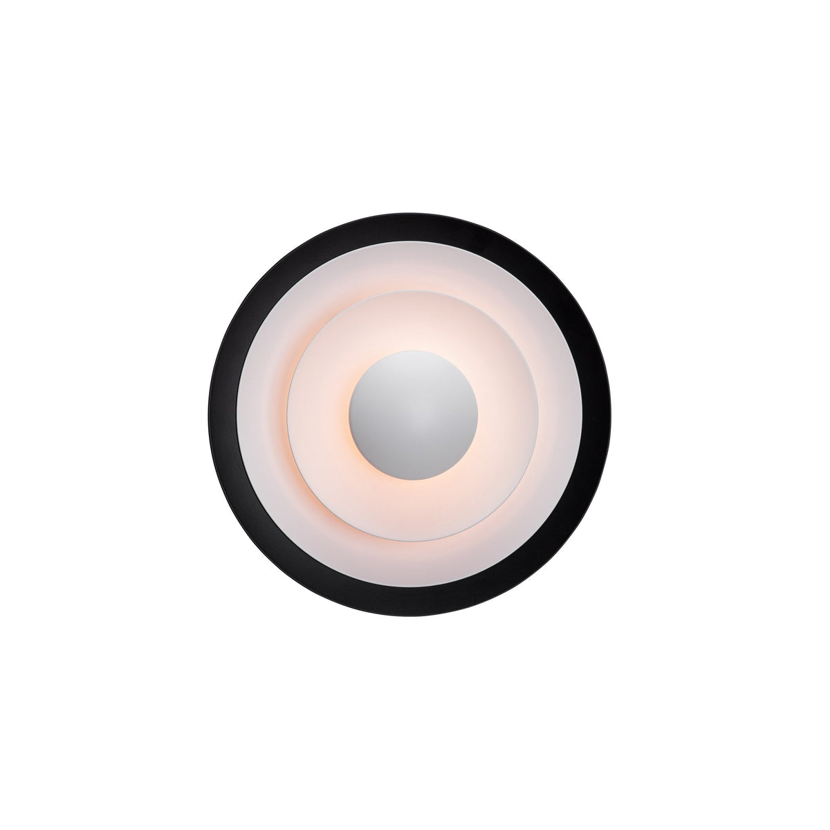 Diablo 300 Plugged Wall Light in Black & Red