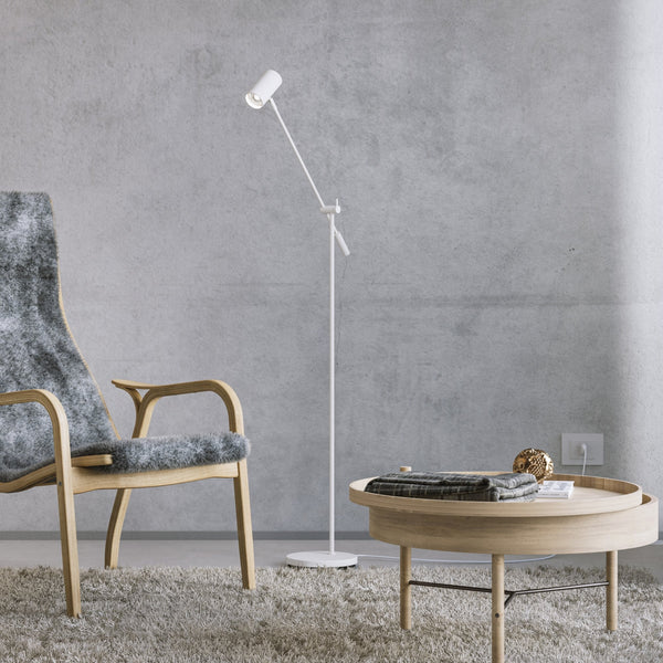 Tyson Tilt Floor Lamp in White