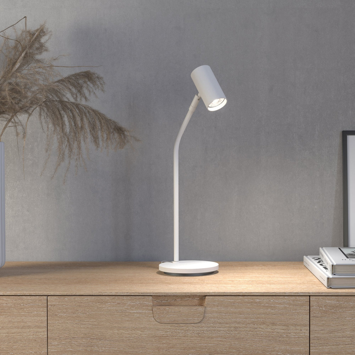 Tyson Table Lamp in White