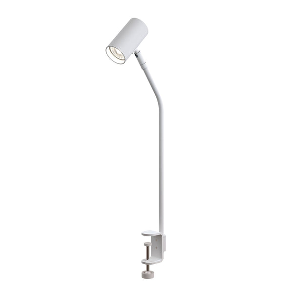Tyson Table Top Clamp-On Lamp in White