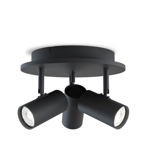 Tyson Triple Adjustable Spot Light in Black