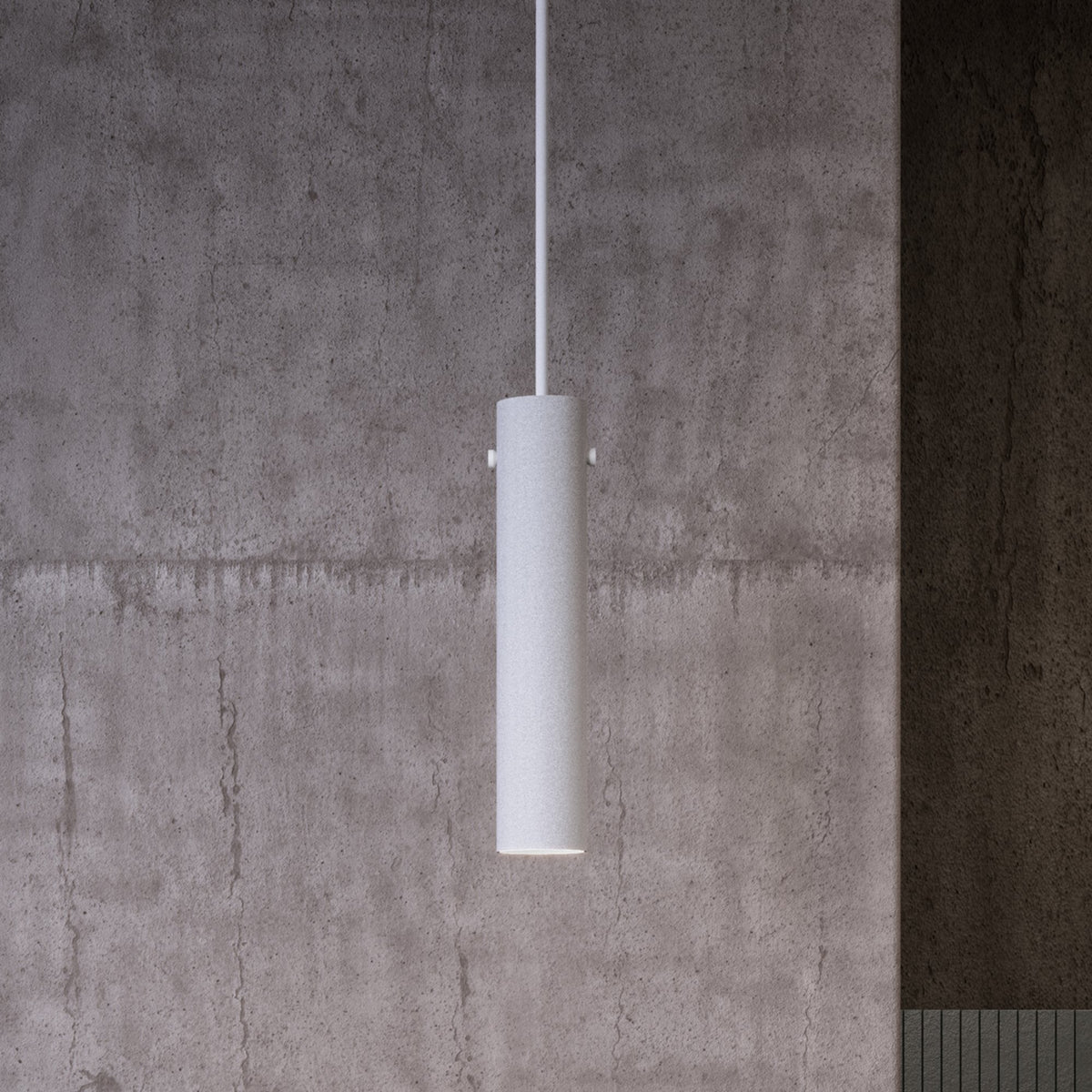 Tyson Single Pendant in White