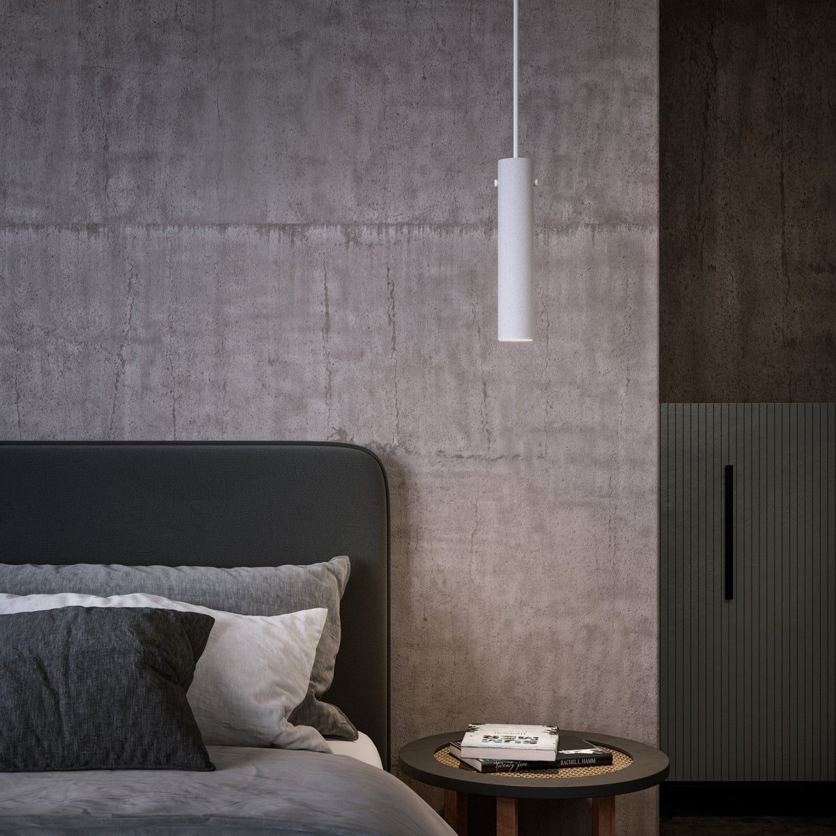 Tyson Single Pendant in White