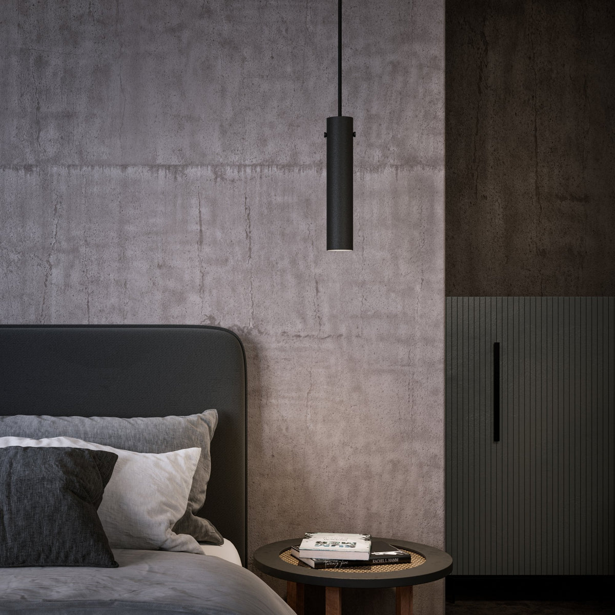 Tyson Single Pendant in Black