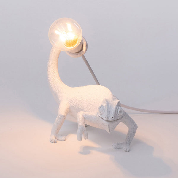 Chameleon Table Lamp in White - Still Edition