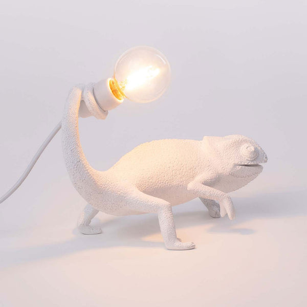 Chameleon Table Lamp in White - Still Edition