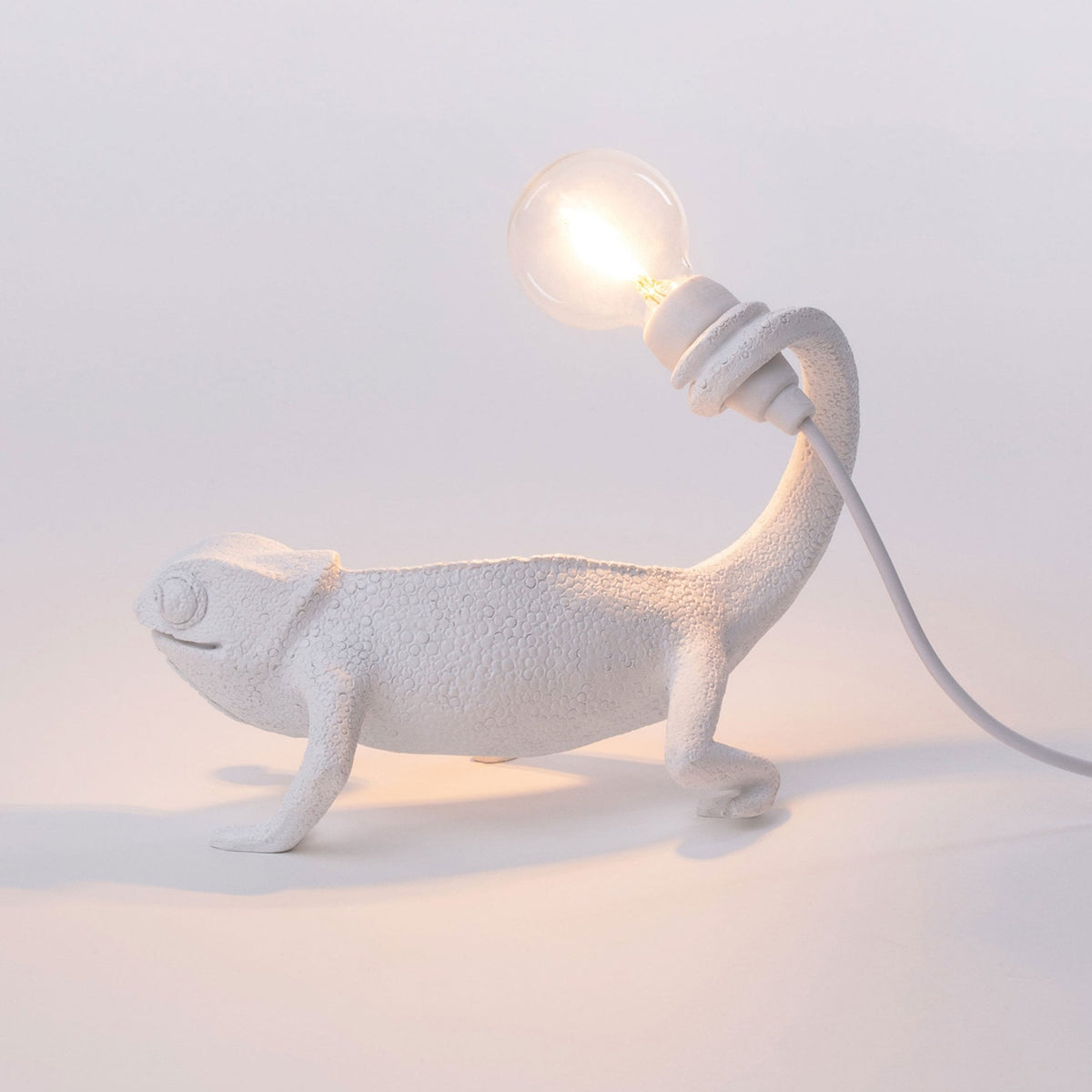 Chameleon Table Lamp in White - Still Edition