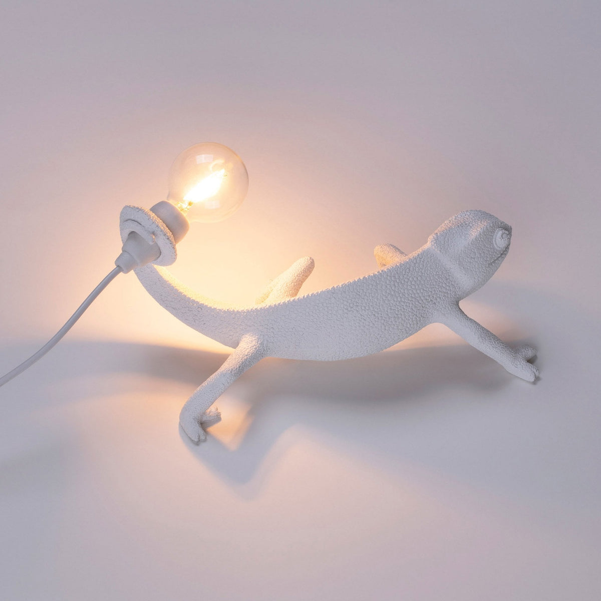 Chameleon Table Lamp in White - Still Edition
