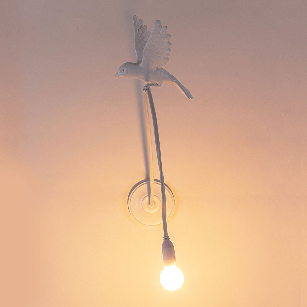 Sparrow Wall Light in White - Landing Edition