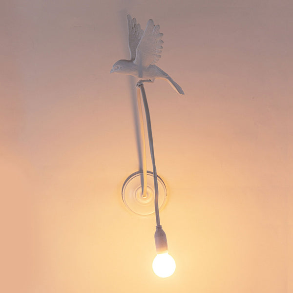 Sparrow Wall Light in White - Landing Edition