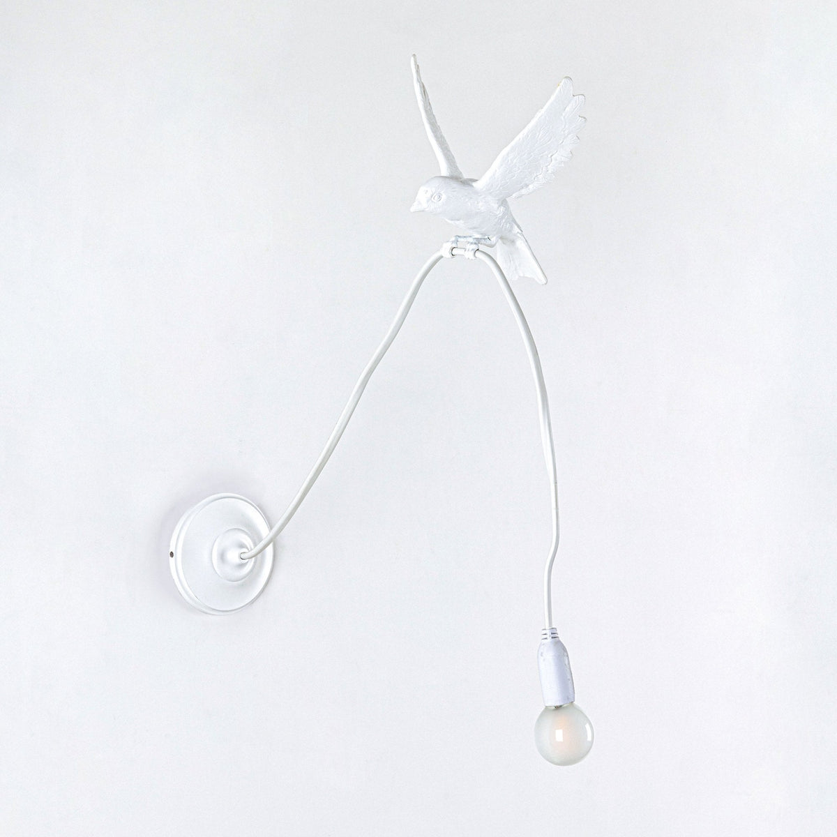 Sparrow Wall Light in White - Landing Edition