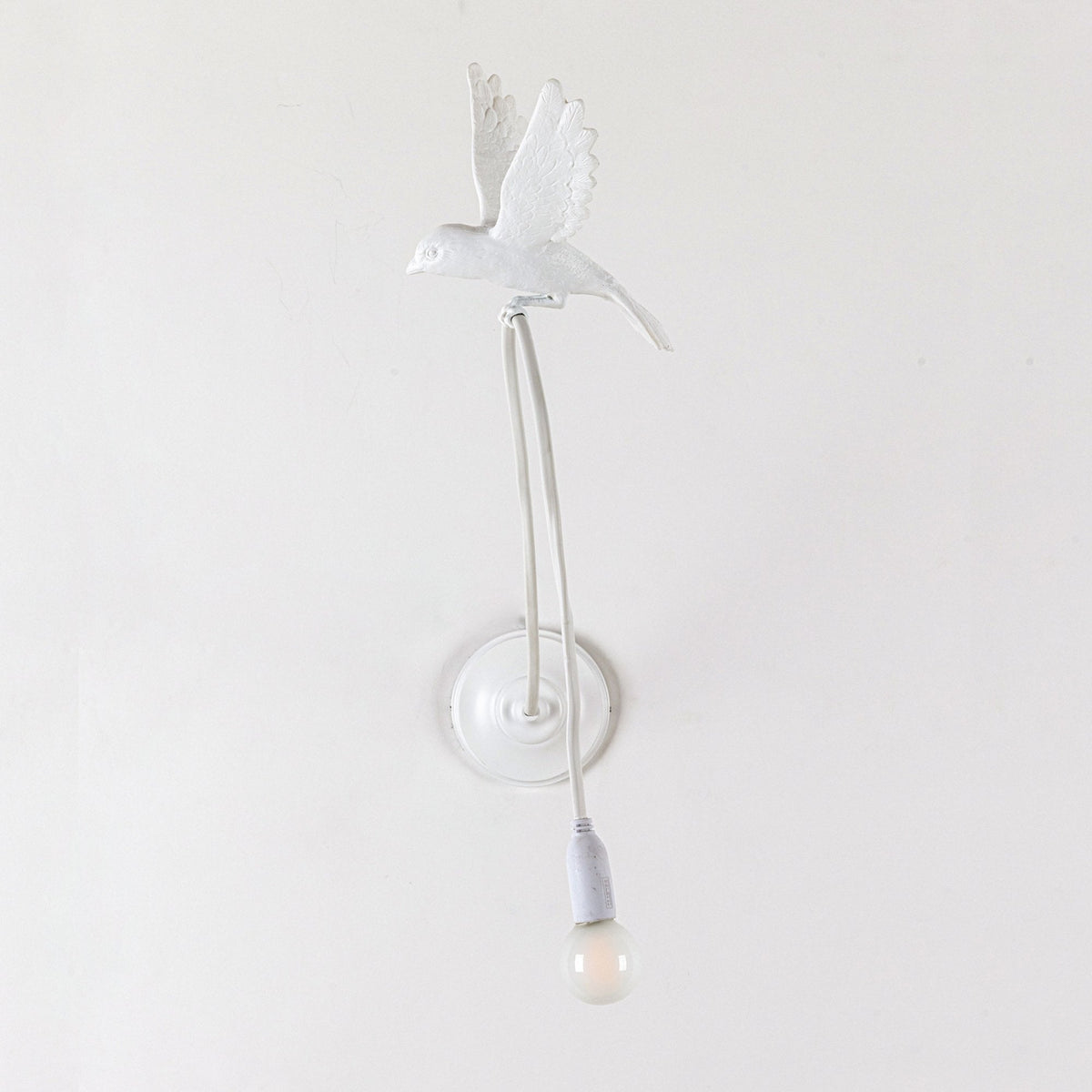 Sparrow Wall Light in White - Landing Edition