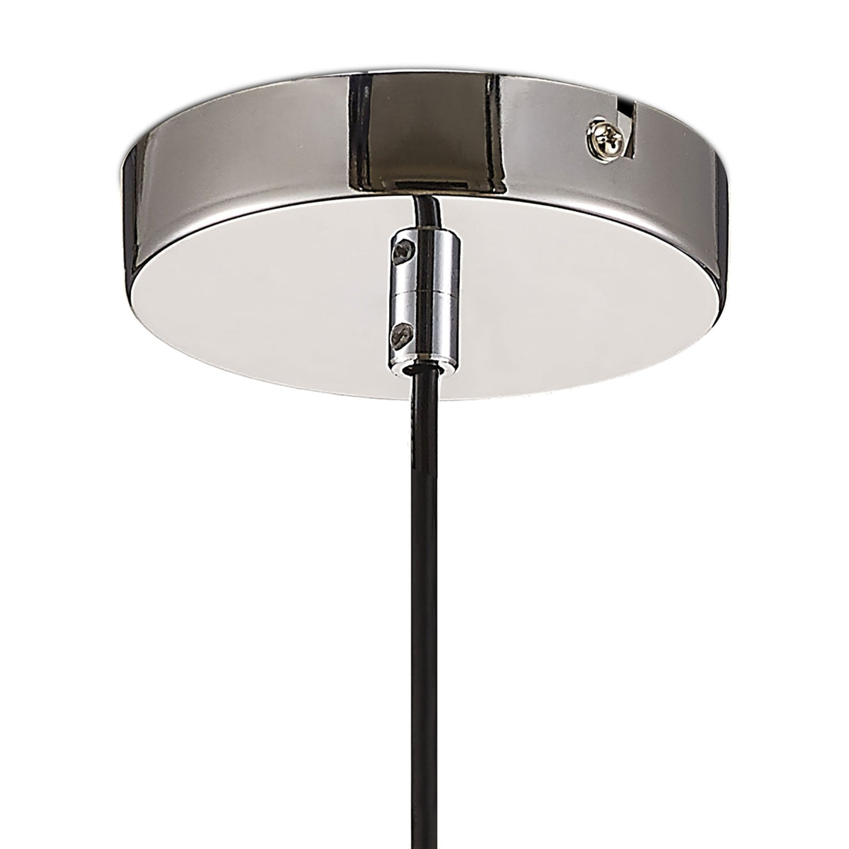 Ariel Small Smoked Glass Pendant Light with Chrome Metalwork