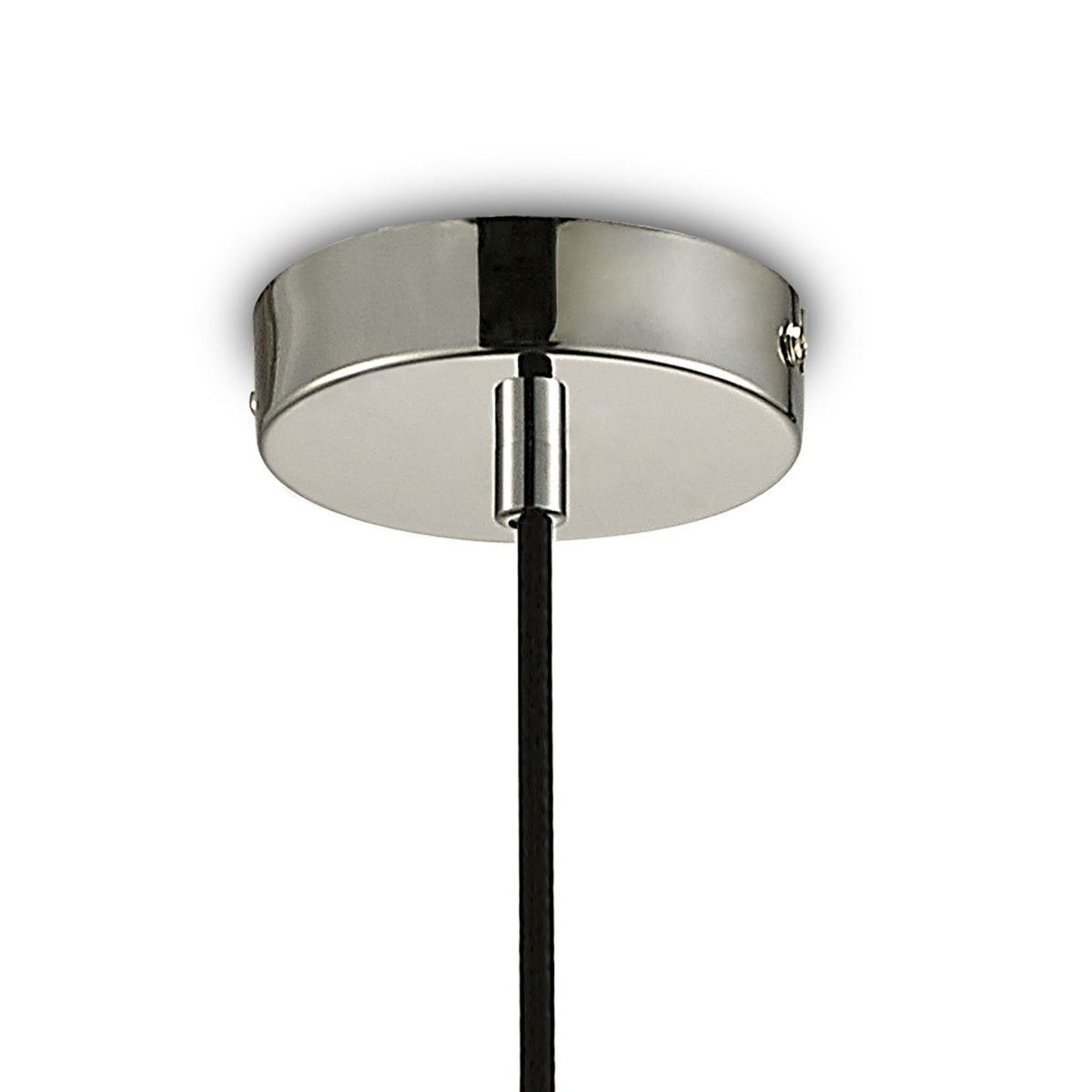 Markus Medium Cone Smoked Mirrored Glass Single Pendant with Chrome Metalwork