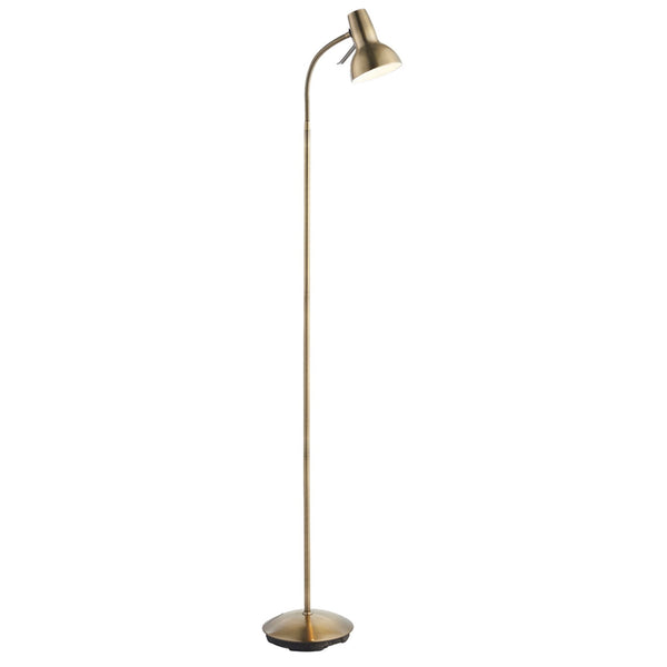 Amalfi Task Floor Lamp in Antique Brass
