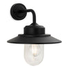 Naples IP44 Wall Light in Black with Clear Glass