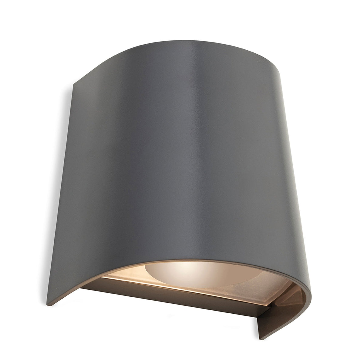 Duke Resin Coastal IP65 Up or Down Single Wall Light in Graphite