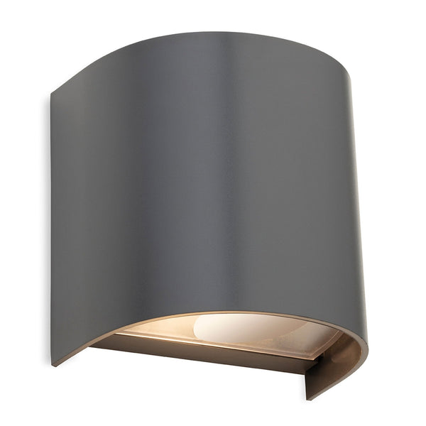 Swift Resin Coastal IP65 Up or Down Single Wall Light in Graphite