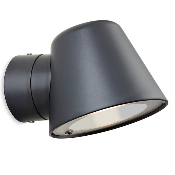 Cliff Resin Coastal IP44 Single Wall Light in Graphite