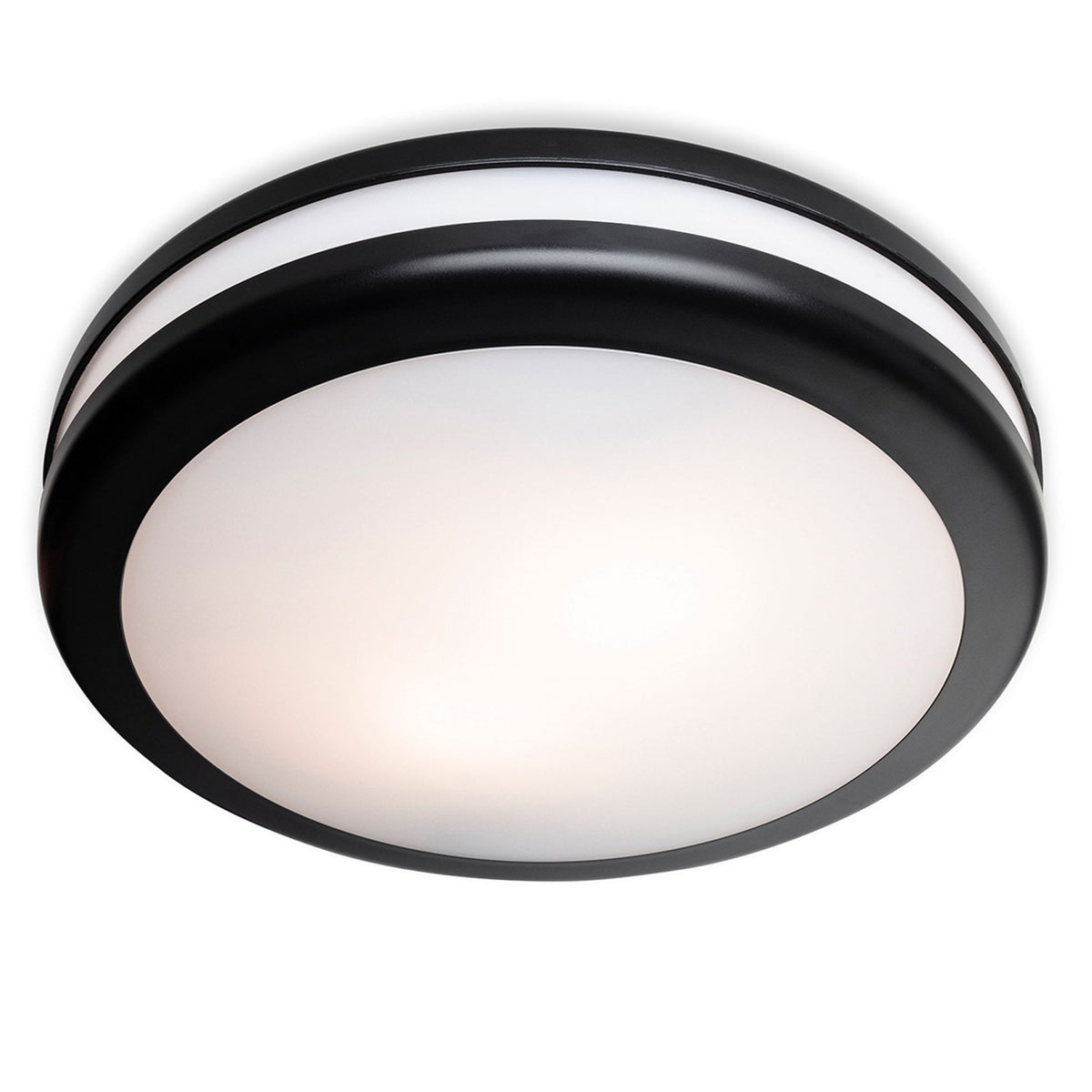 Style Resin Coastal IP54 Ceiling Light in Black