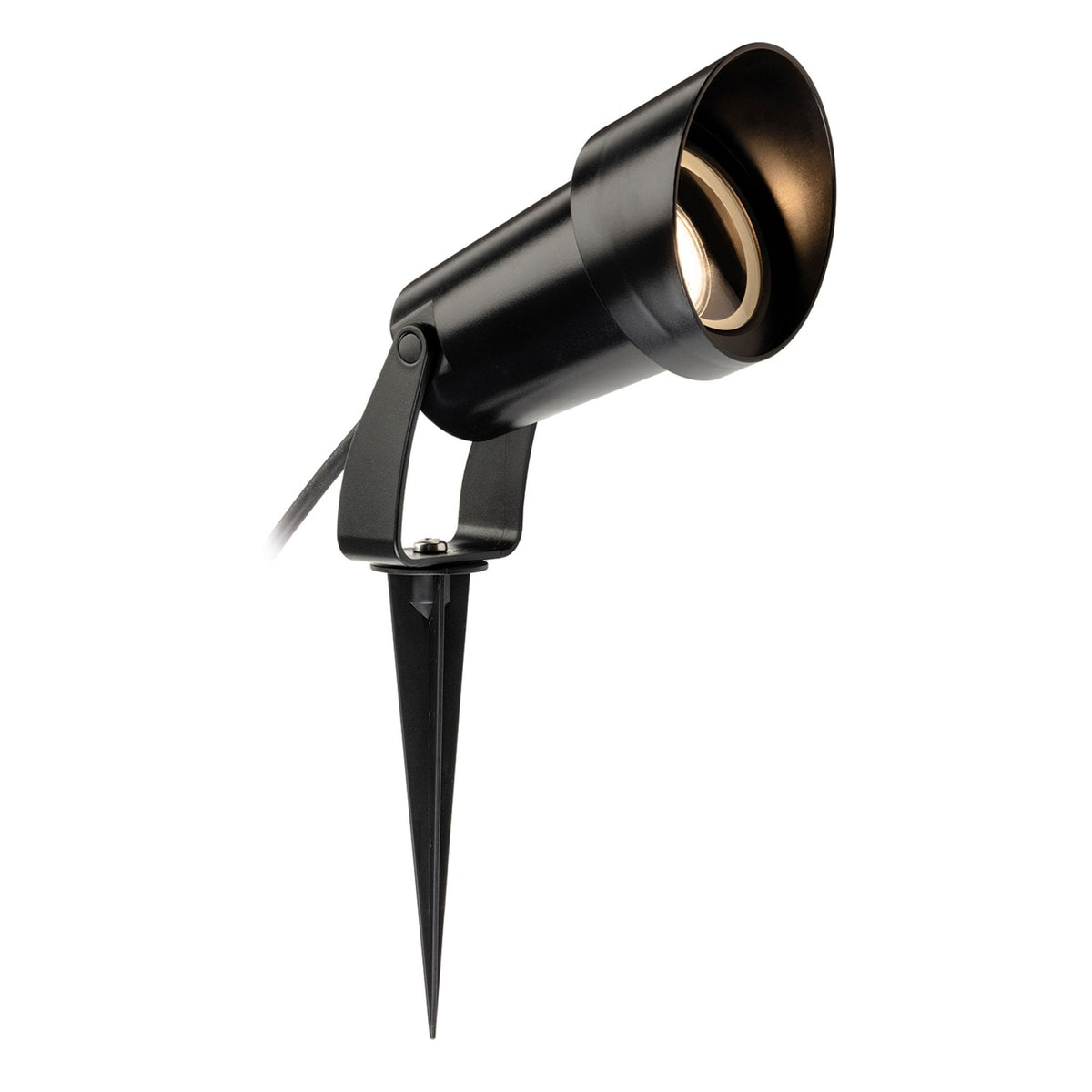 Rowan Coastal IP65 Wall Spotlight or Spike Light in Black