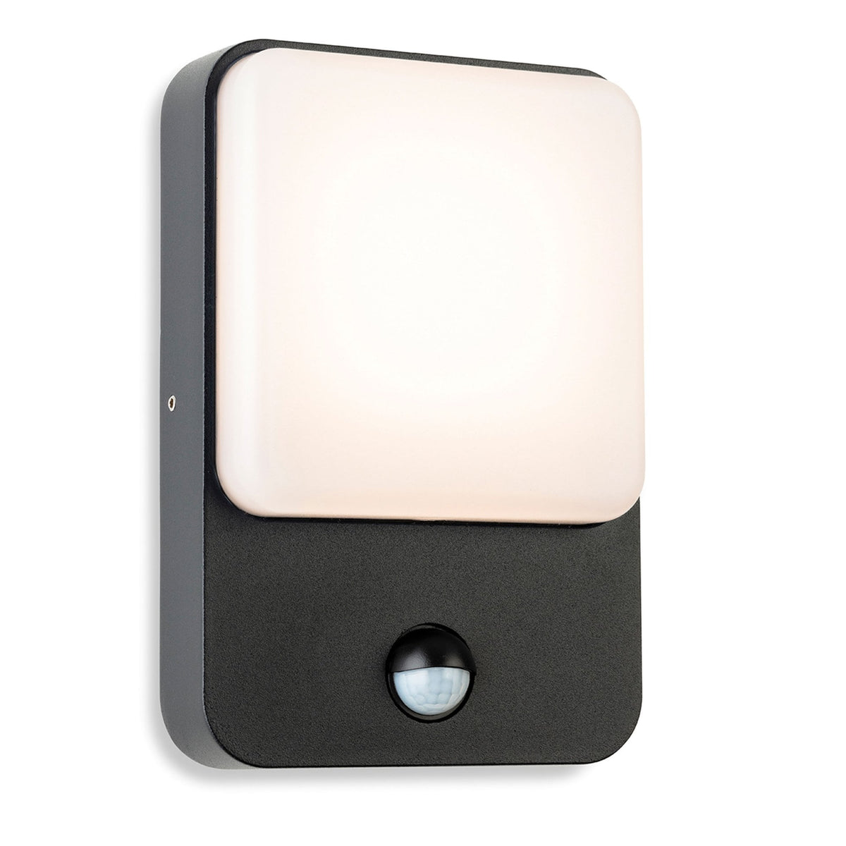 Hero 8w LED IP54 Wall Light with PIR in Graphite