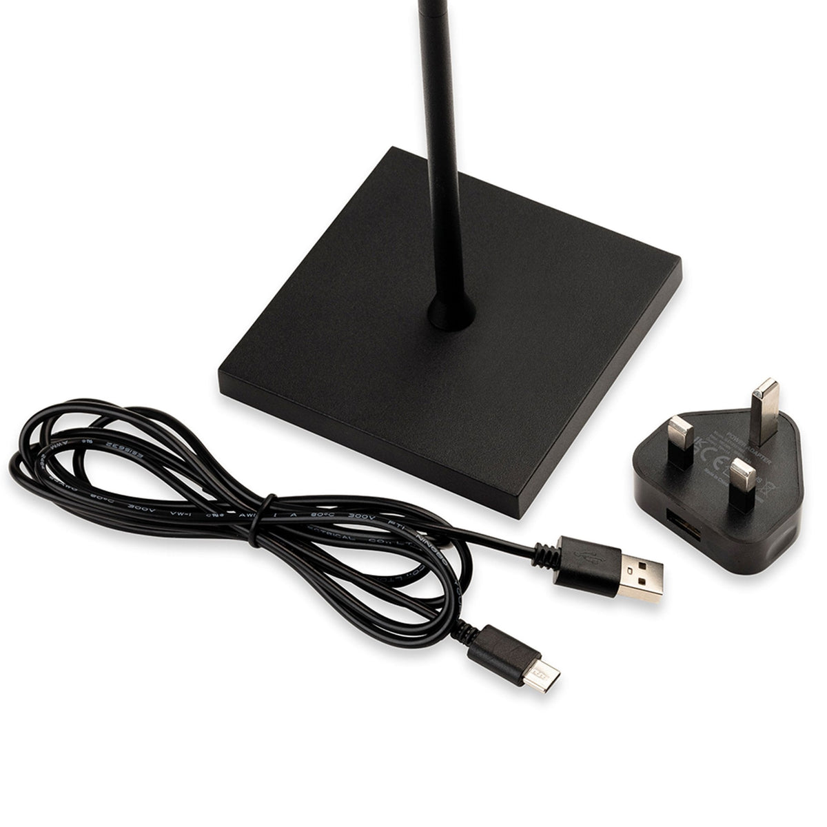 Koko Exterior Portable IP54 LED Table Lamp in Black