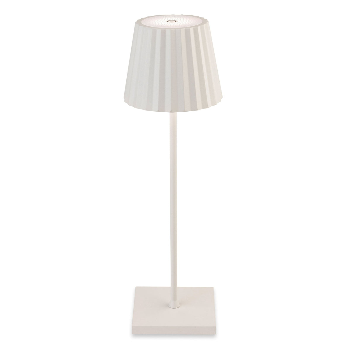 Koko Exterior Portable IP54 LED Table Lamp in White