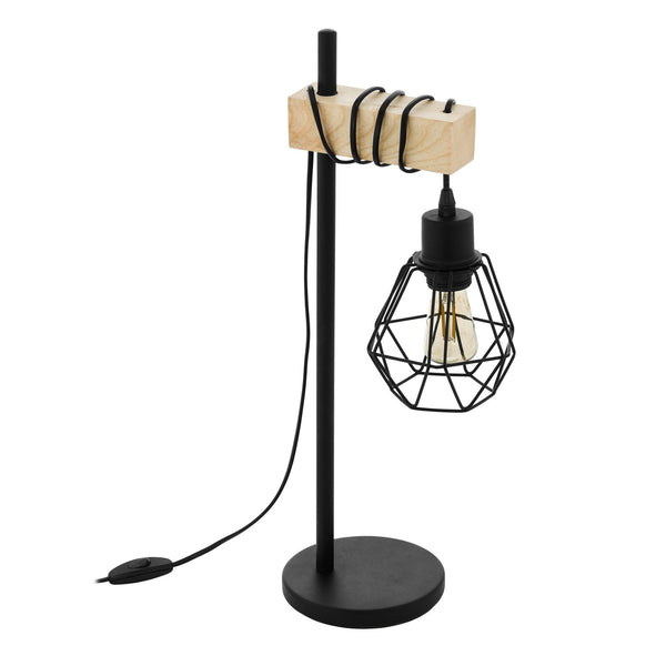 Townshend 5 Table Lamp with Black Wire Cage Shade