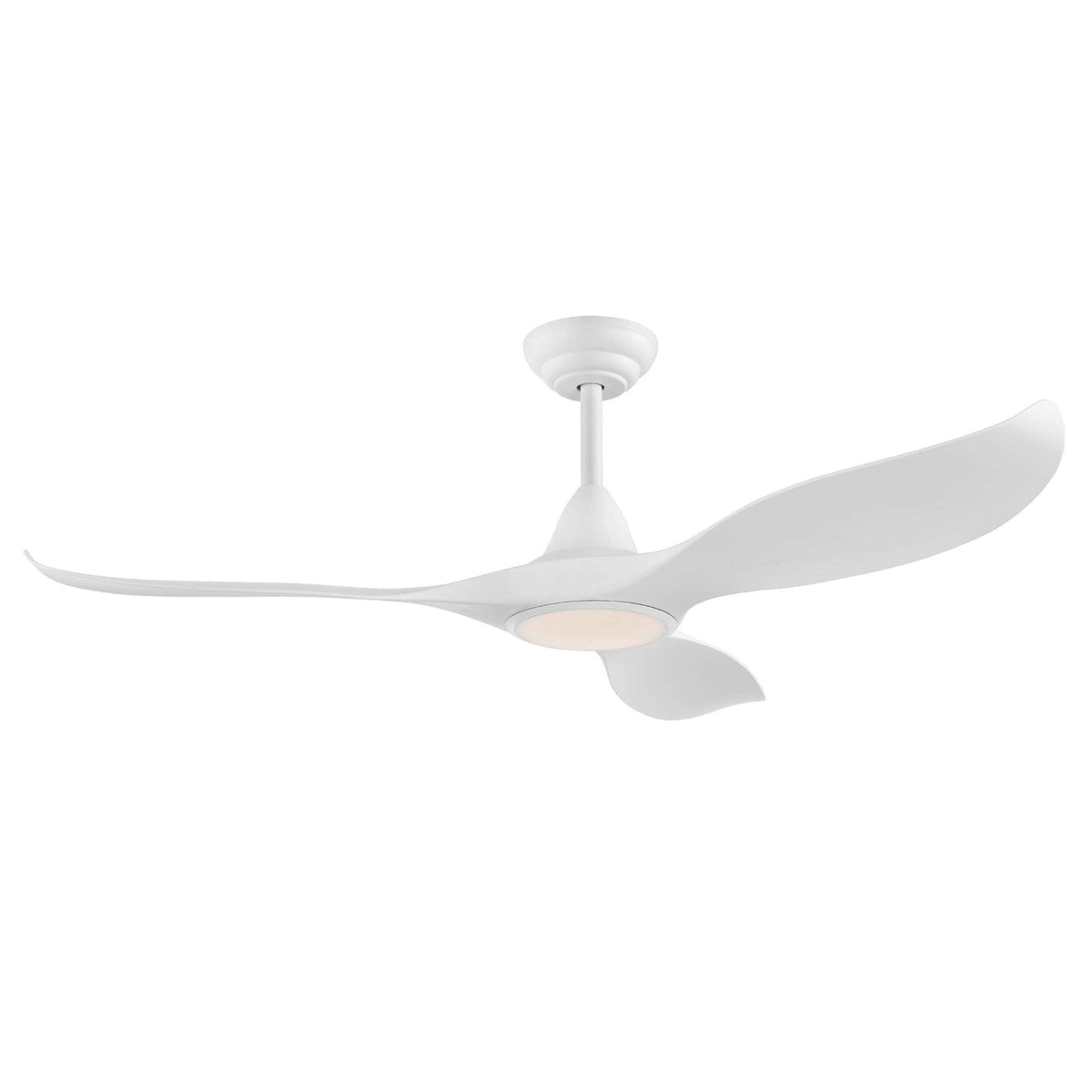 Cirali 52 Ceiling Fan & 15w Dimmable CCT LED Light in White