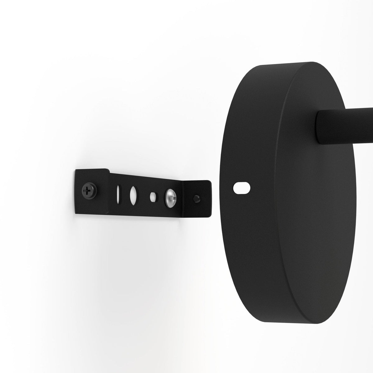 Carlton 7 Single Geometric Spotlight in Black and Antique Copper