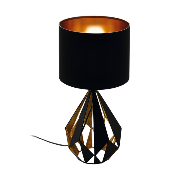 Carlton 5 Black & Copper Table Lamp