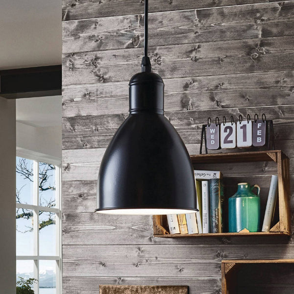 Priddy 150mm Single Pendant Light in Black