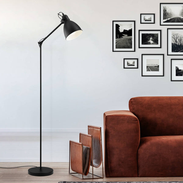 Priddy Floor Lamp in Black
