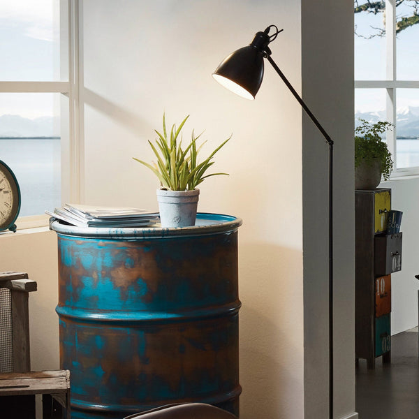 Priddy Floor Lamp in Black