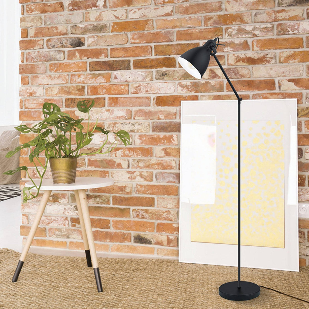 Priddy Floor Lamp in Black