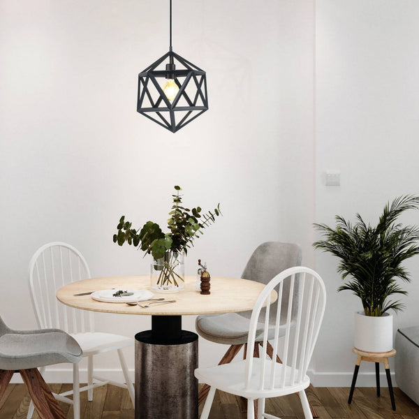 Embleton Black Geometric Pendant