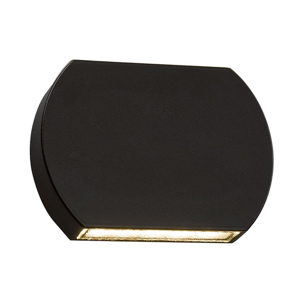 Vulcan Outdoor LED Wall Light in Dark Grey