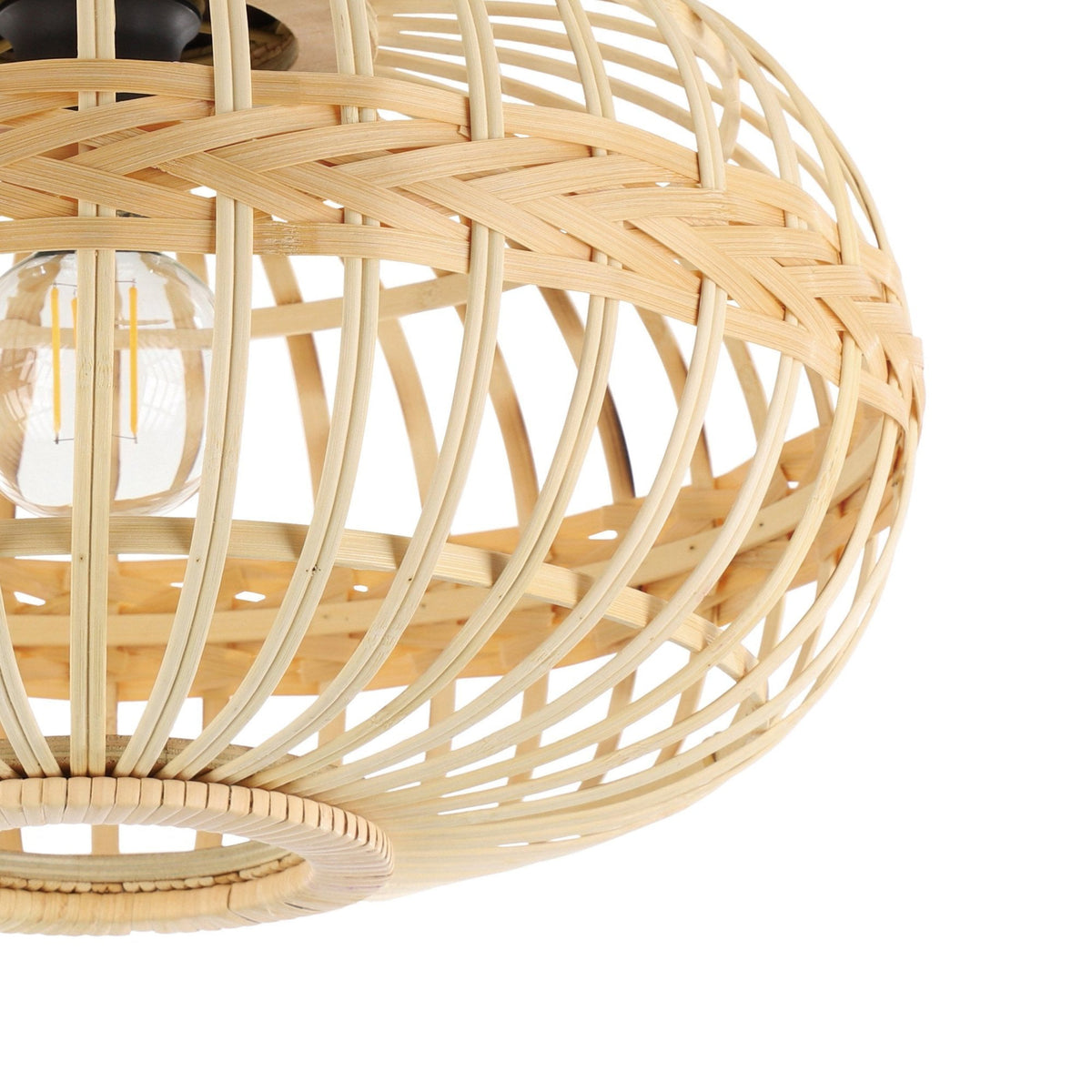 Amsfield 450mm Bamboo Wickerwork Ceiling Light