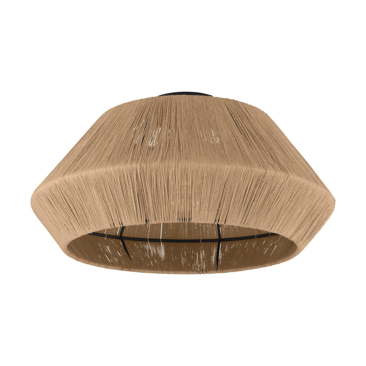 Alderney Ceiling Light Wrapped with Natural Hemp Yarn